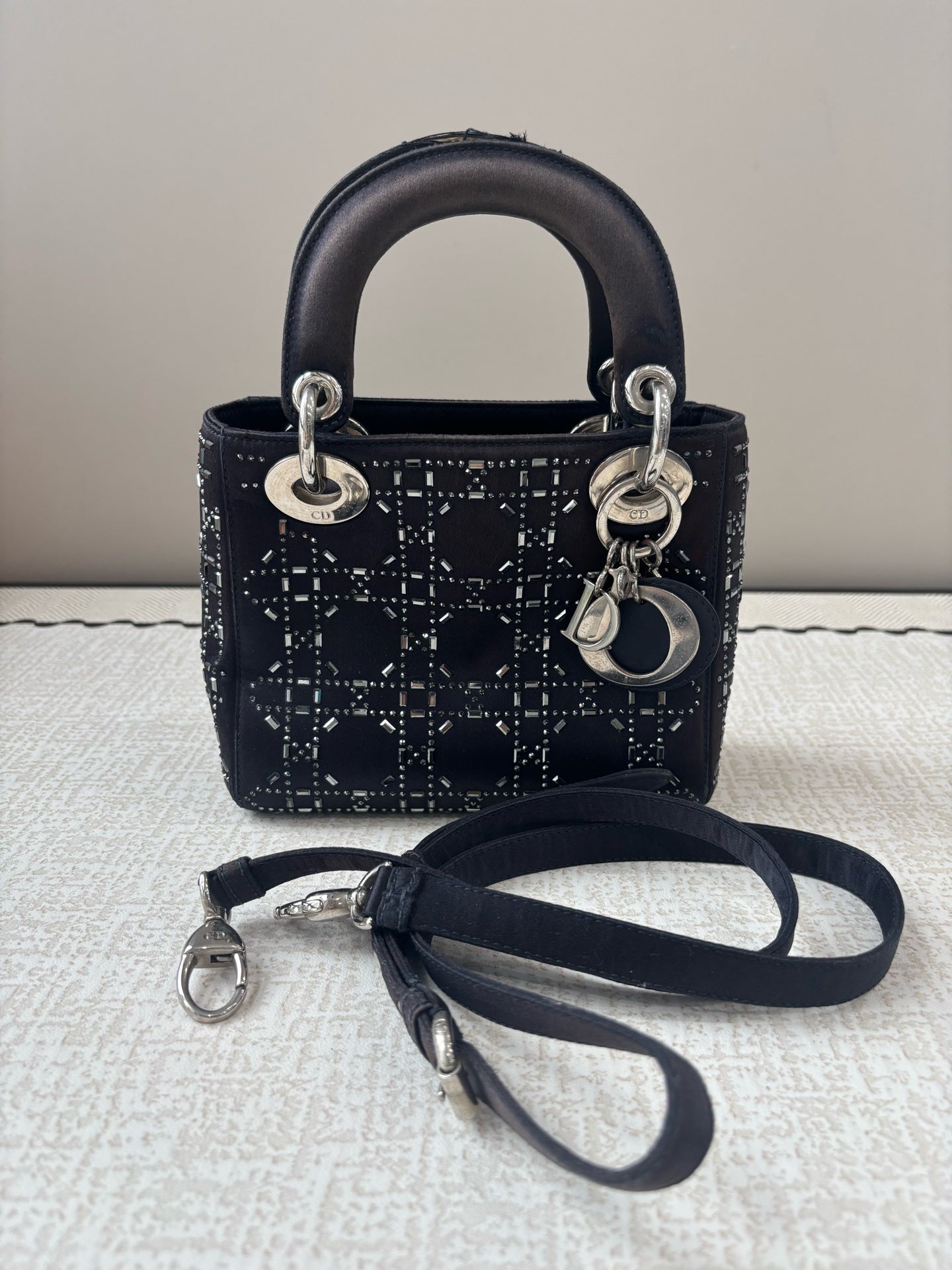 Dior - Lady Dior - Velvet - Black - (mini)