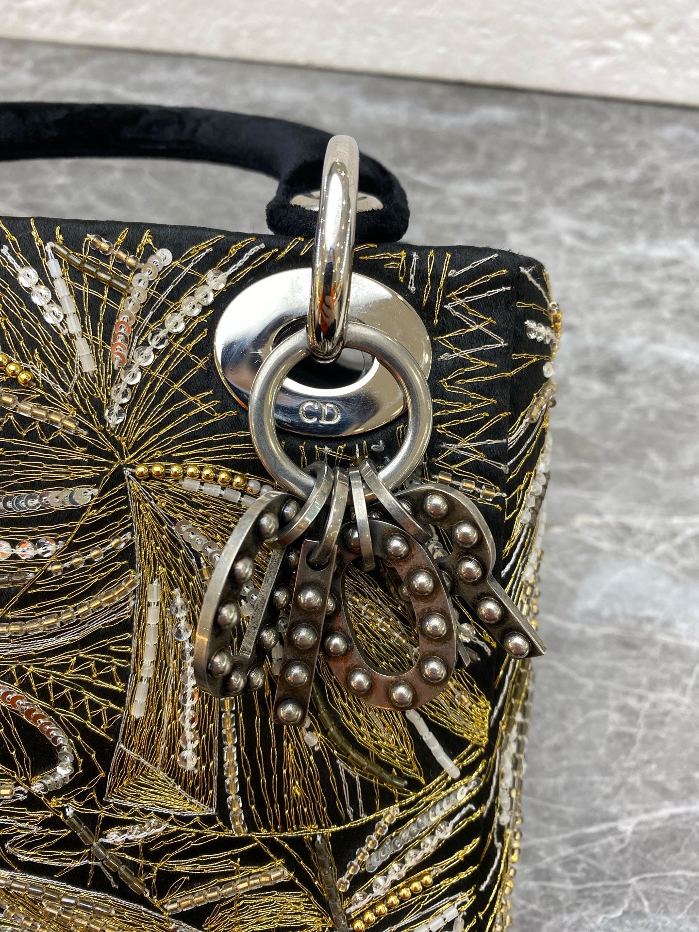 Dior - Lady Dior - Velvet - Black - (mini)