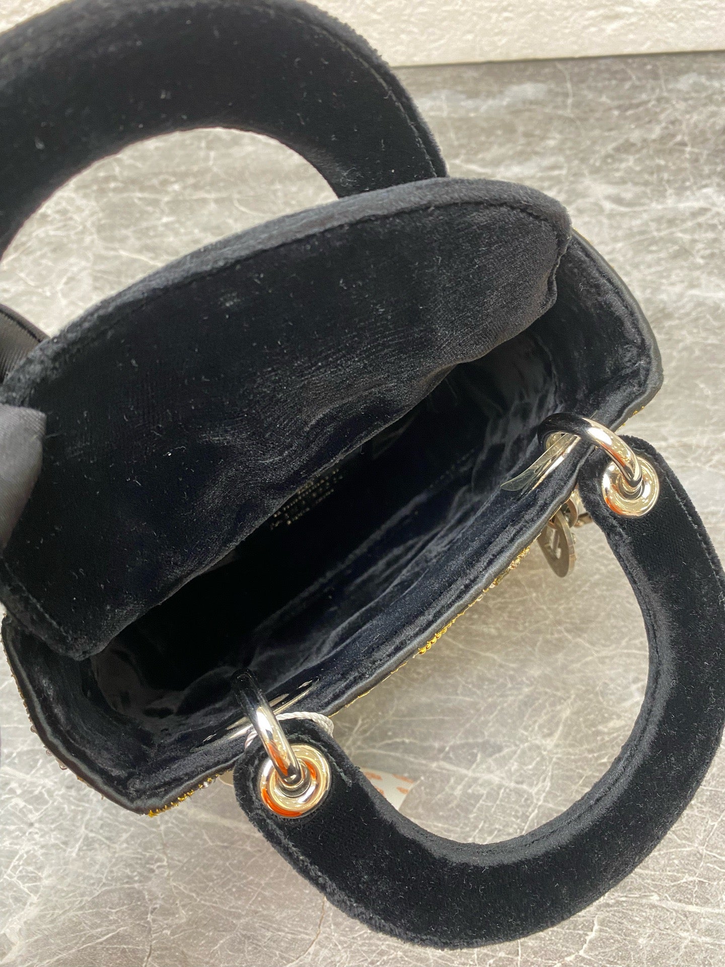 Dior - Lady Dior - Velvet - Black - (mini)