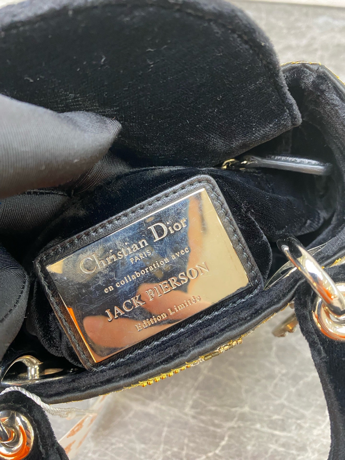 Dior - Lady Dior - Velvet - Black - (mini)