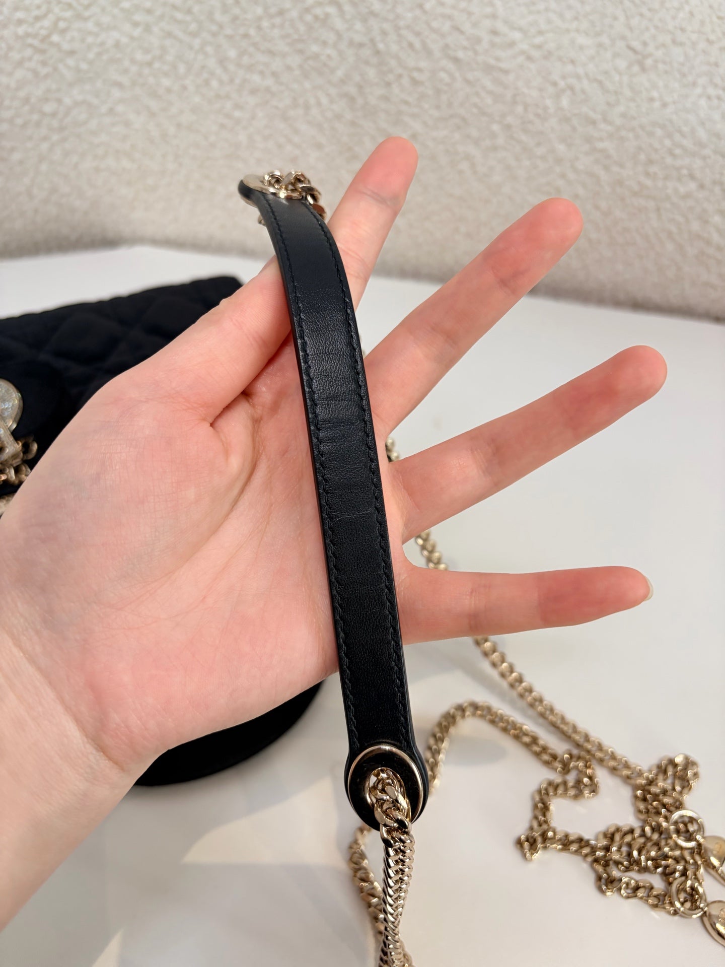 Dior - Lady Dior - Velvet - Black - (mini)
