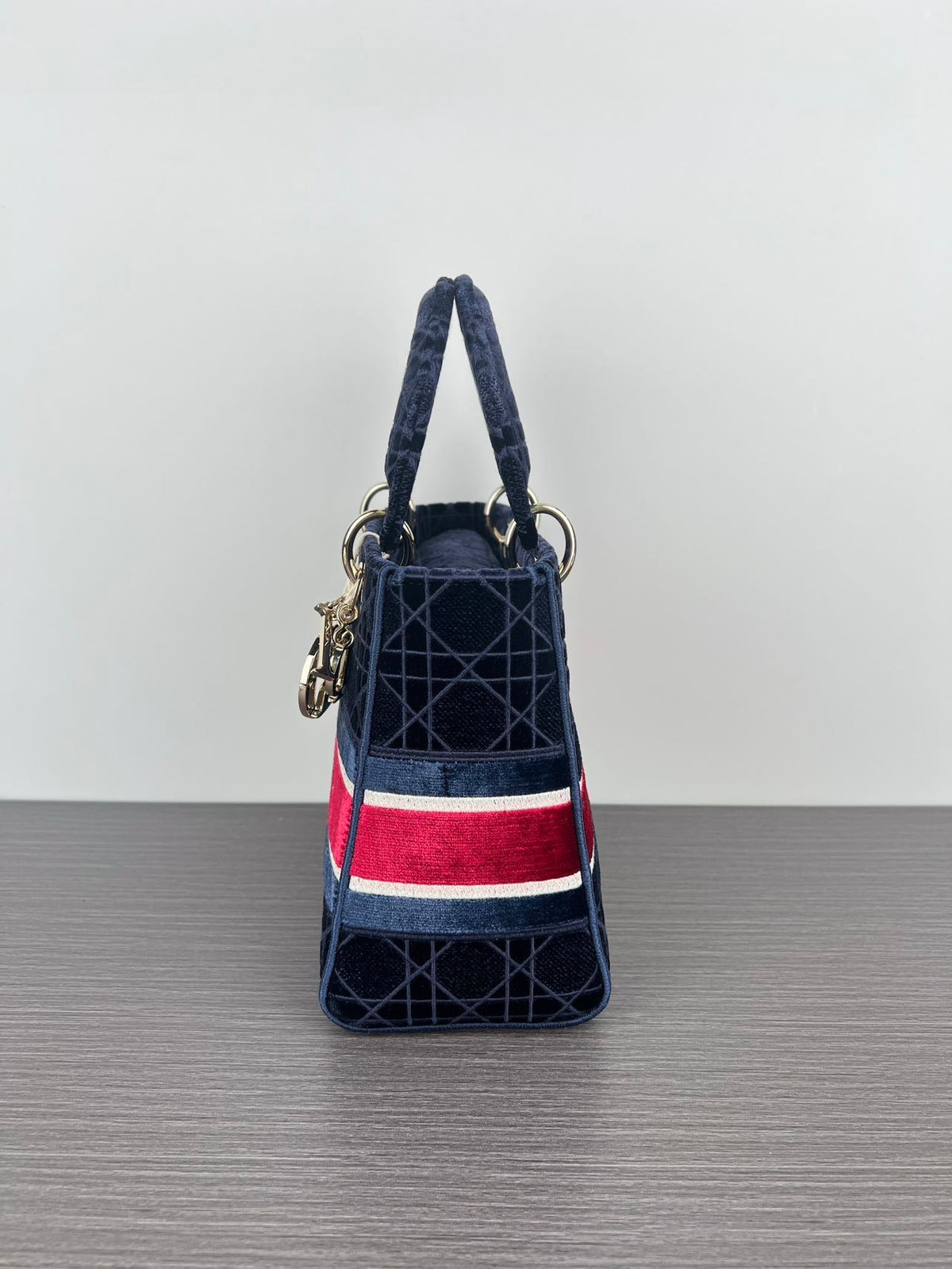 Dior - Lady Dior - Velvet - Navy