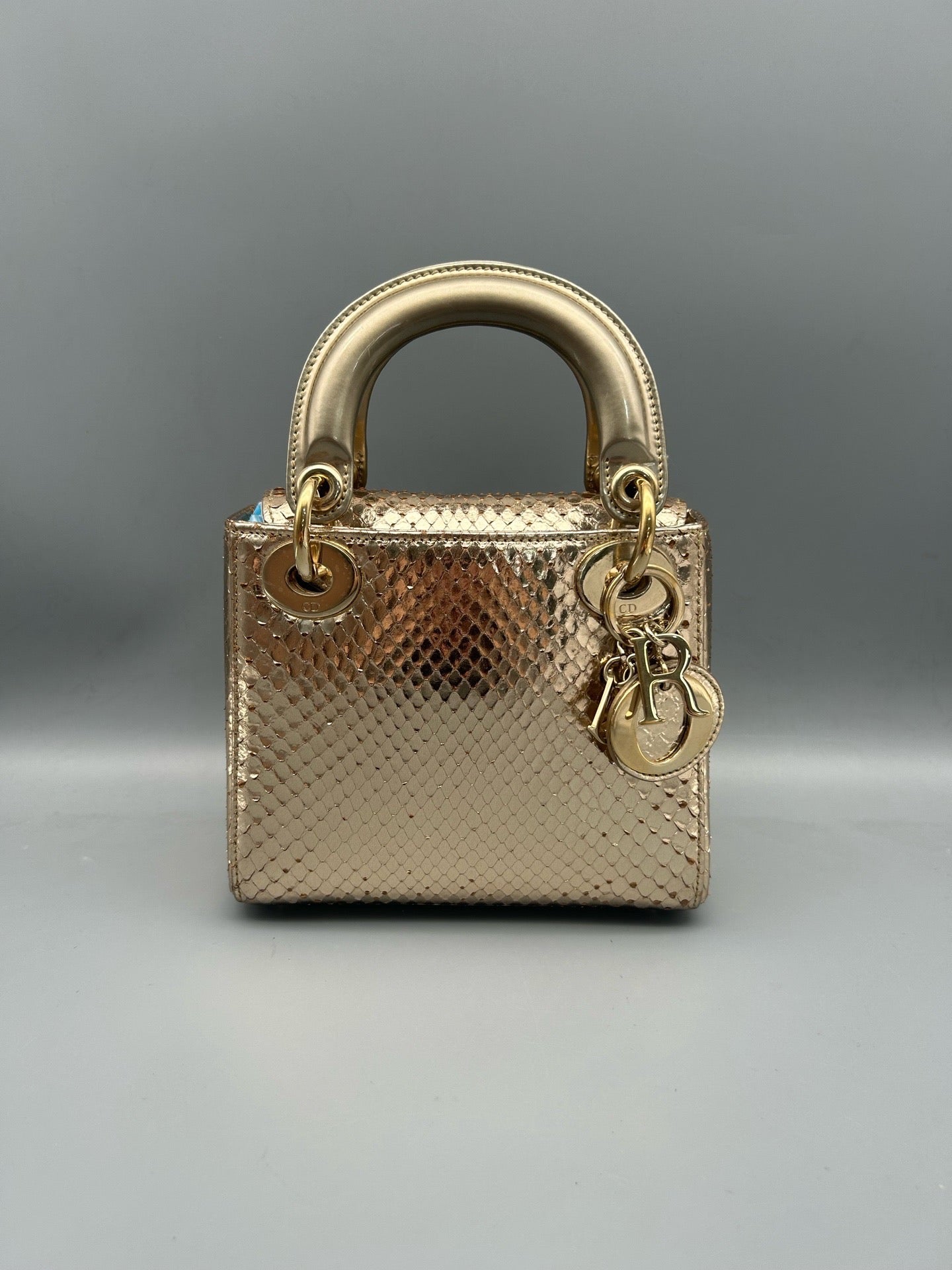 Dior - Lady Dior - Water snake - Gold - (mini)