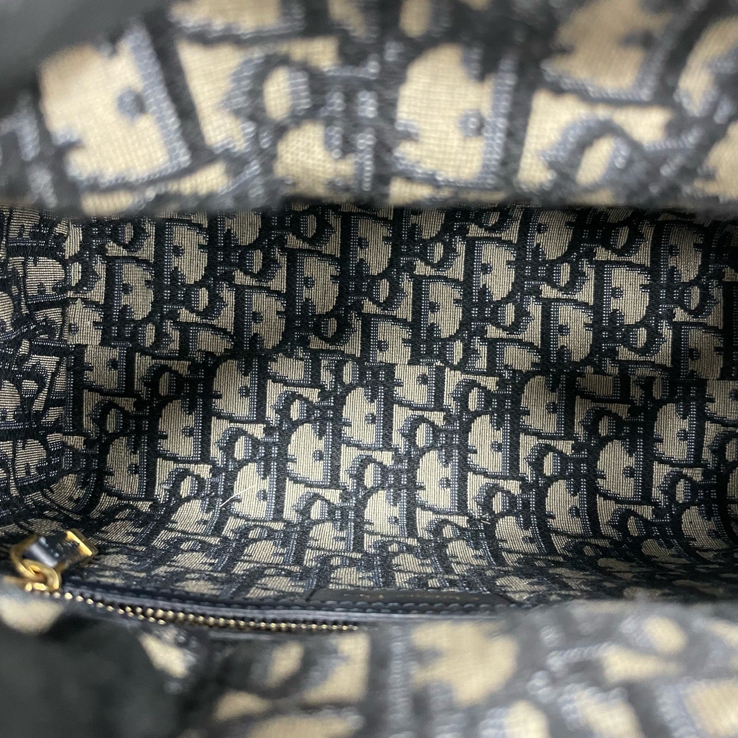 Dior - Lady Dior Wicker - Wicker and leather with embroidered canvas - Natural Wicker with Blue and Black accents - (medium)