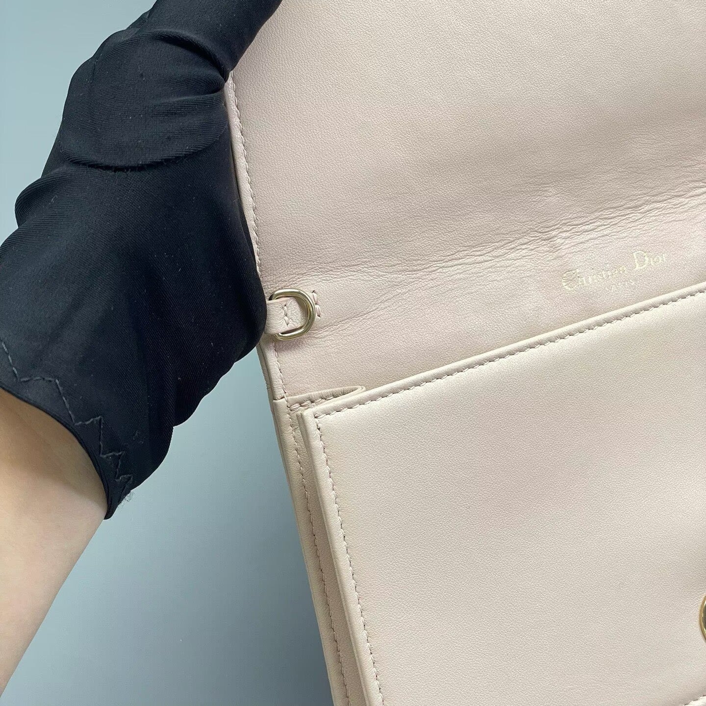 Dior - Lady Dior WOC (Wallet on Chain) 3-in-1 - Lambskin leather - Light Pink with Gold-Tone Hardware - (mini)