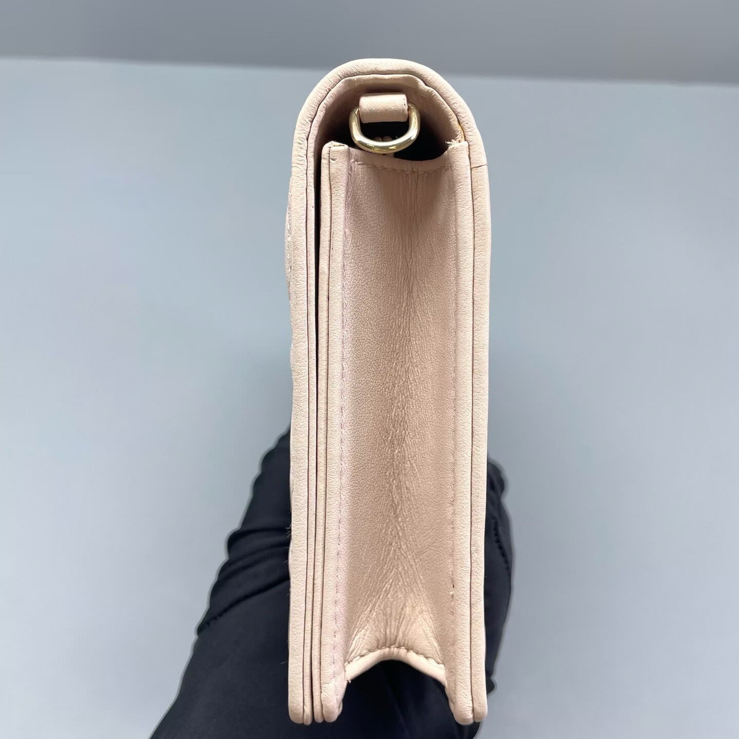 Dior - Lady Dior WOC (Wallet on Chain) 3-in-1 - Lambskin leather - Light Pink with Gold-Tone Hardware - (mini)