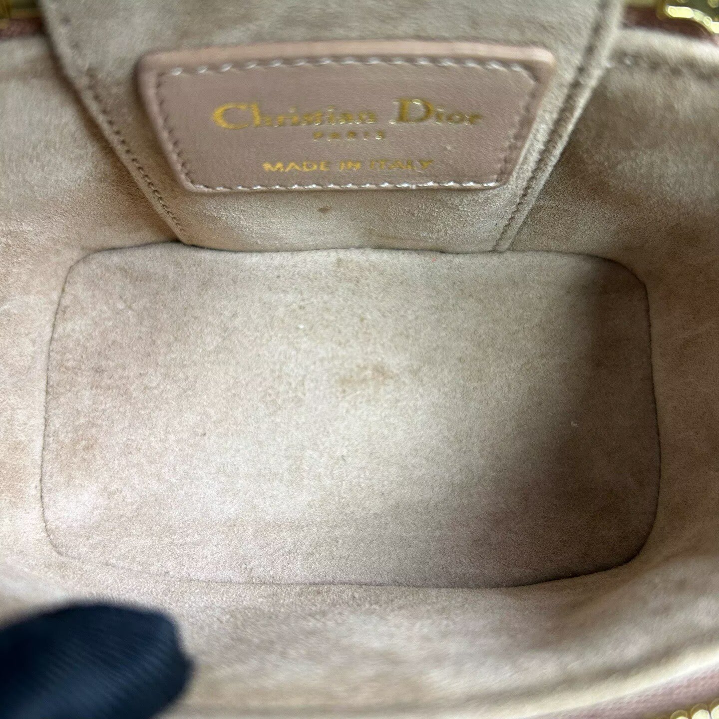 Dior - Lady Vanity - Lambskin leather - Nude Pink with Light Gold-Tone Hardware - (mini)