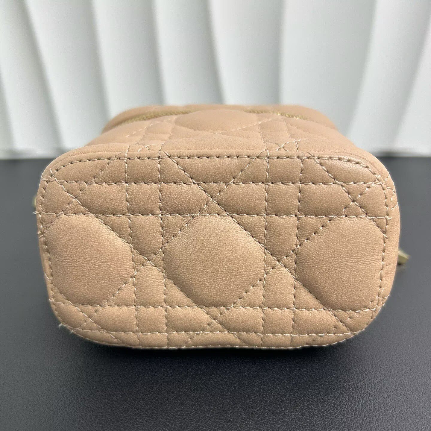 Dior - Lady Vanity - Lambskin leather - Nude Pink with Light Gold-Tone Hardware - (mini)