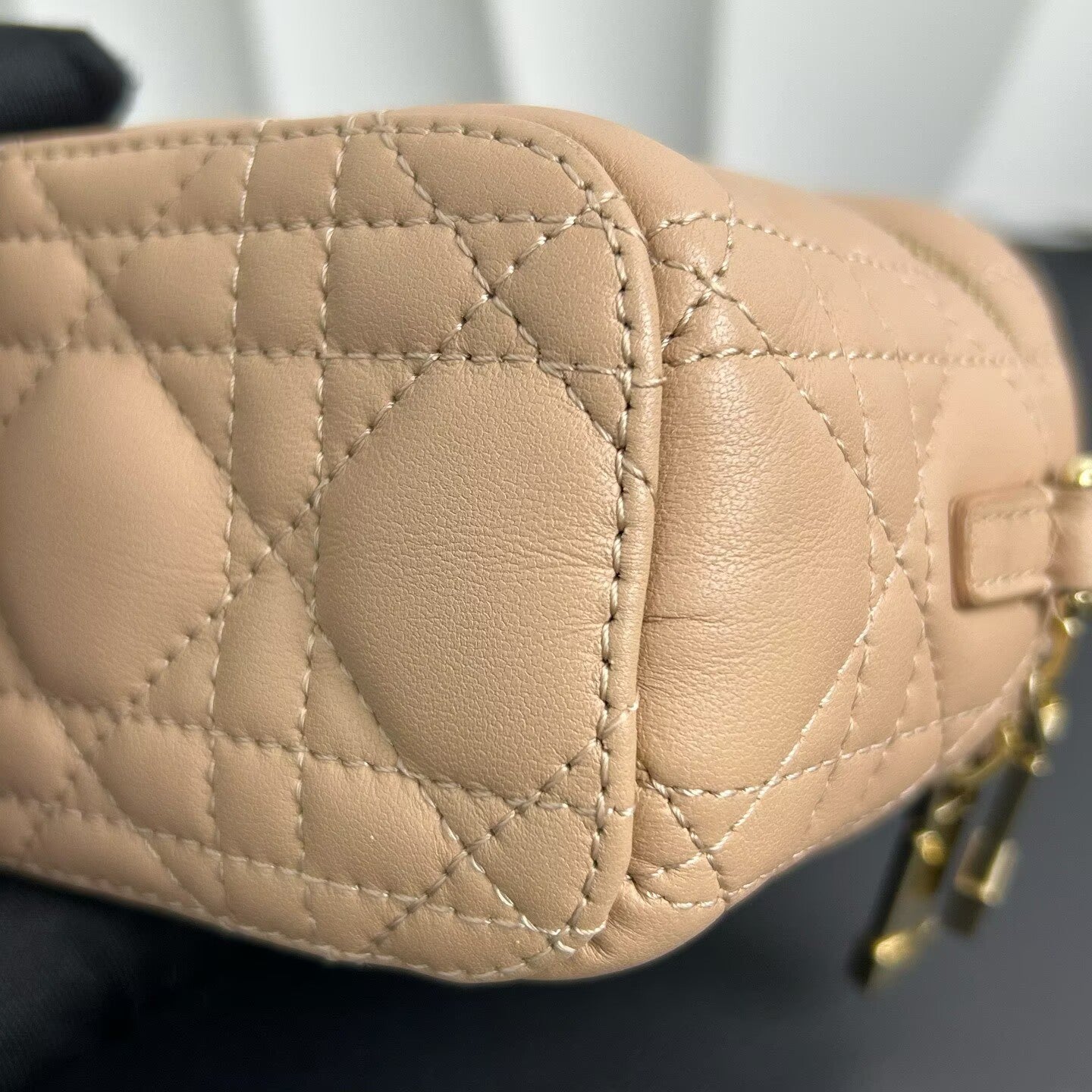 Dior - Lady Vanity - Lambskin leather - Nude Pink with Light Gold-Tone Hardware - (mini)