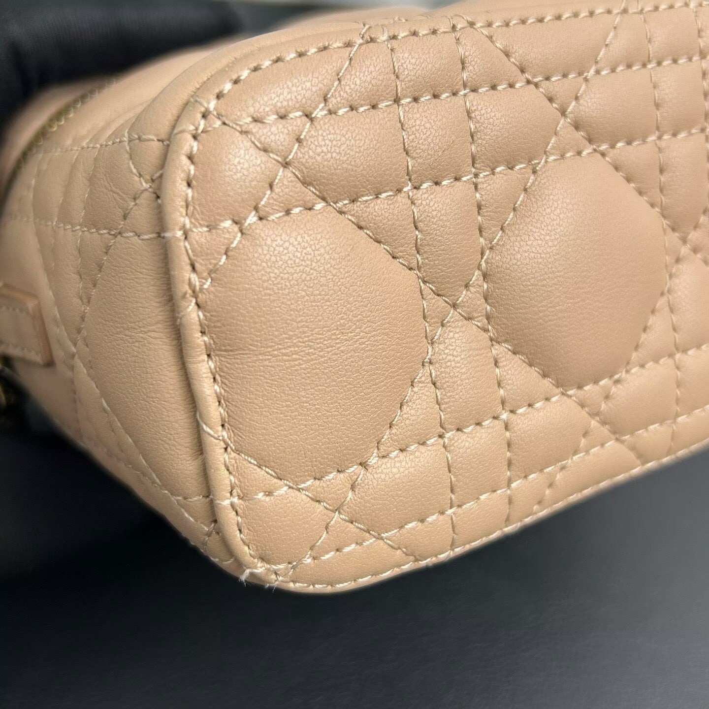 Dior - Lady Vanity - Lambskin leather - Nude Pink with Light Gold-Tone Hardware - (mini)