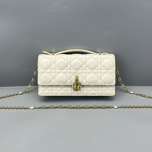 Dior - Lady WOC - Lambskin leather - White - (mini)