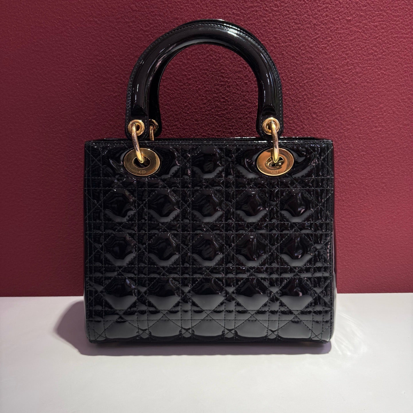 Dior - LadyDior - Patent leather - Black - (medium)
