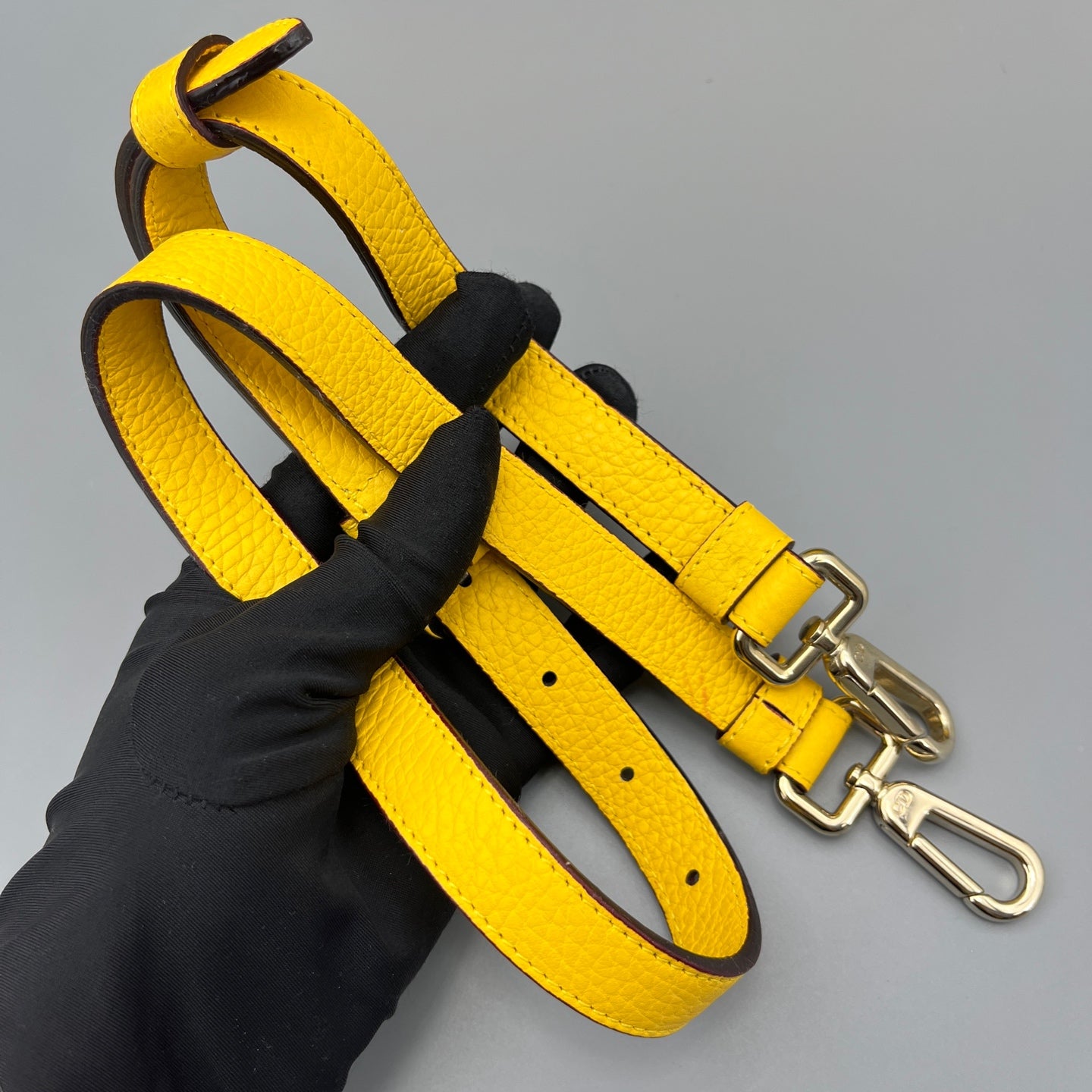 Dior - Large Tote with Pouch - Grained leather - Yellow - (large)