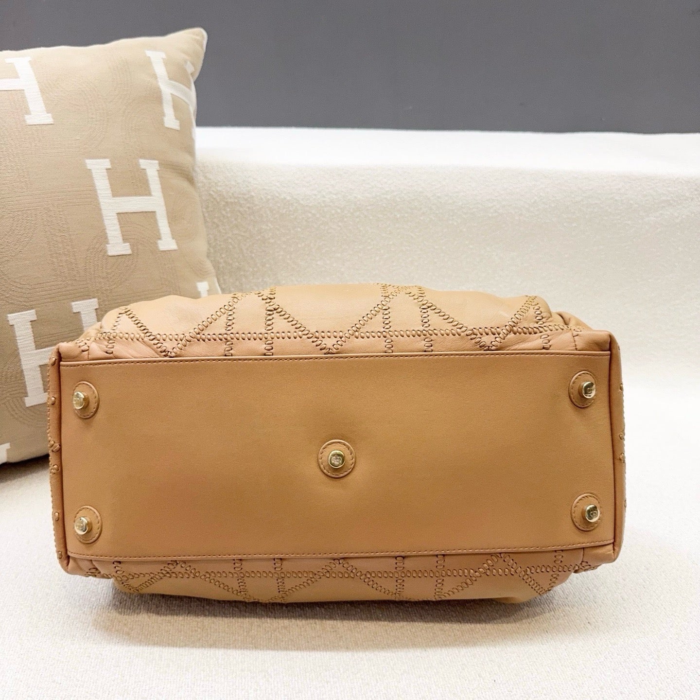 Dior - Le Trente - Lambskin leather - Beige with Gold-Tone Hardware - (Large)