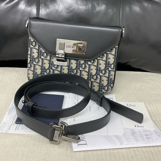 Dior - Lock Oblique - Leather - Multicolour - (mini)