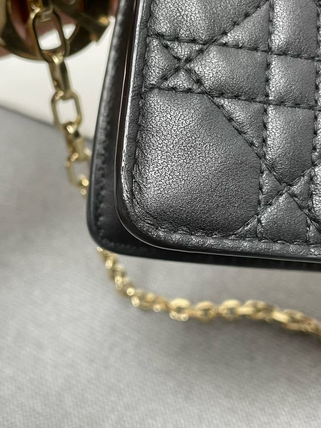 Dior - Milly Chain Bag - Lambskin leather - Black - (Mini)