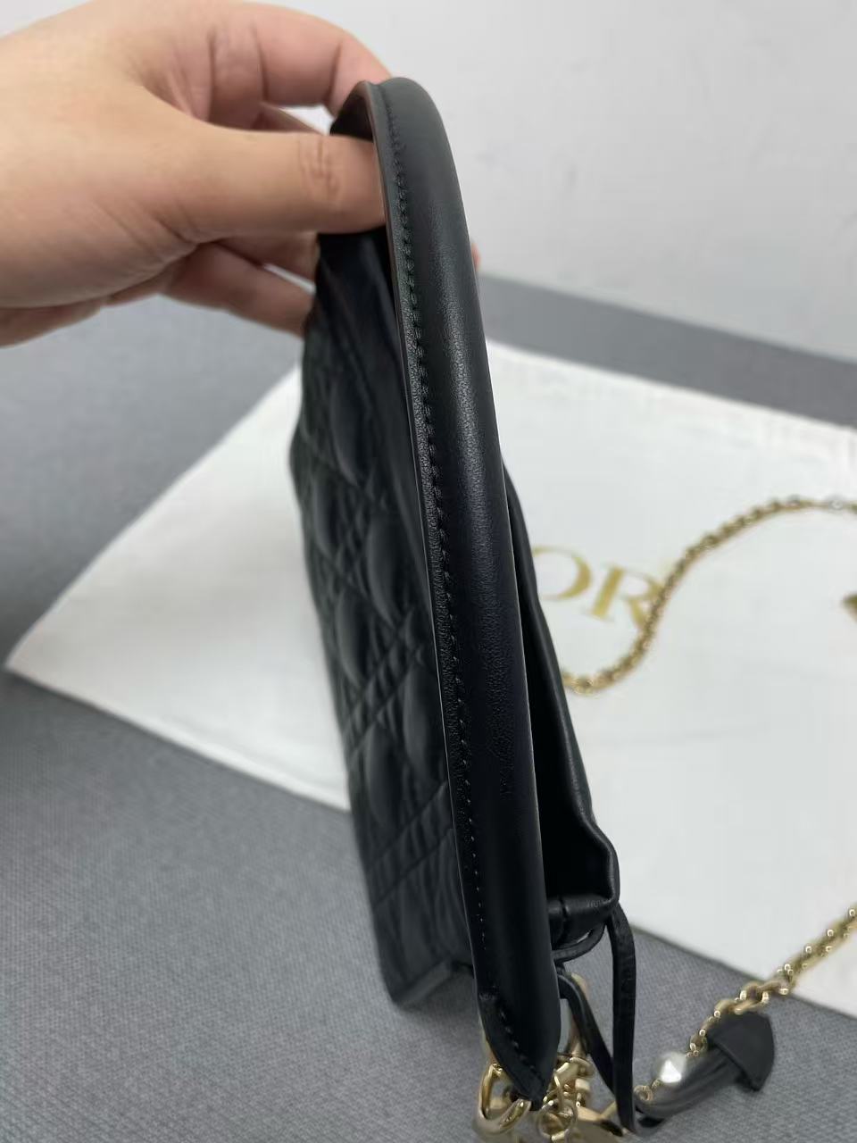 Dior - Milly Chain Bag - Lambskin leather - Black - (Mini)