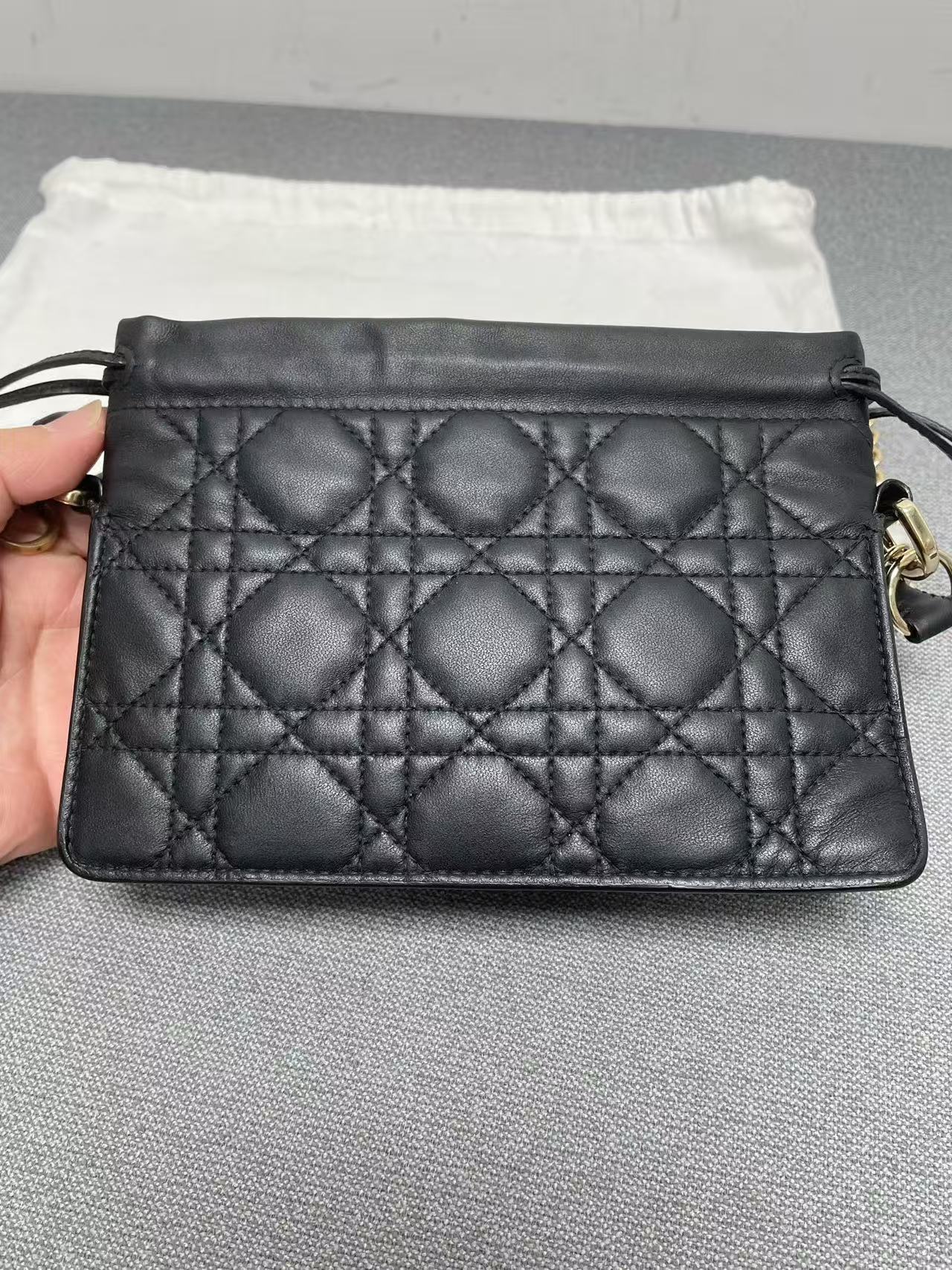 Dior - Milly Chain Bag - Lambskin leather - Black - (Mini)