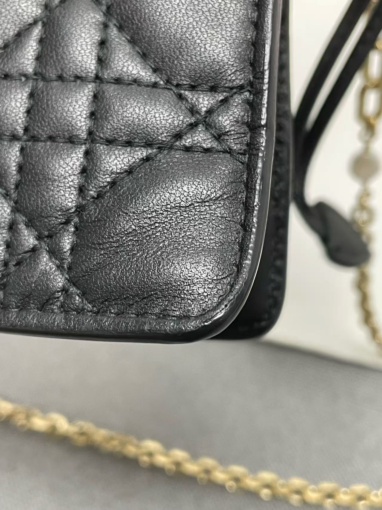 Dior - Milly Chain Bag - Lambskin leather - Black - (Mini)