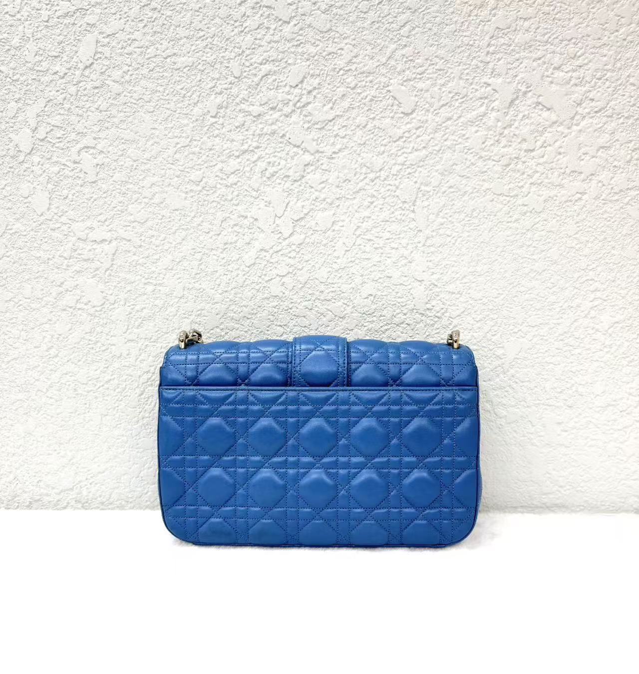 Dior - Miss Dior Chain Bag - Lambskin leather - Blue - (small)