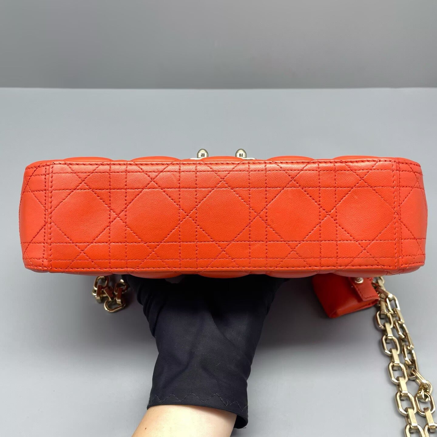 Dior - Miss Dior - Lambskin leather - Orange - (Medium)