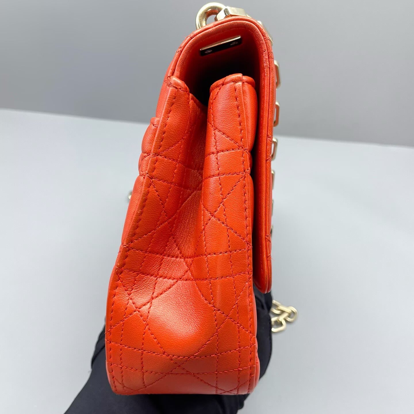 Dior - Miss Dior - Lambskin leather - Orange - (Medium)