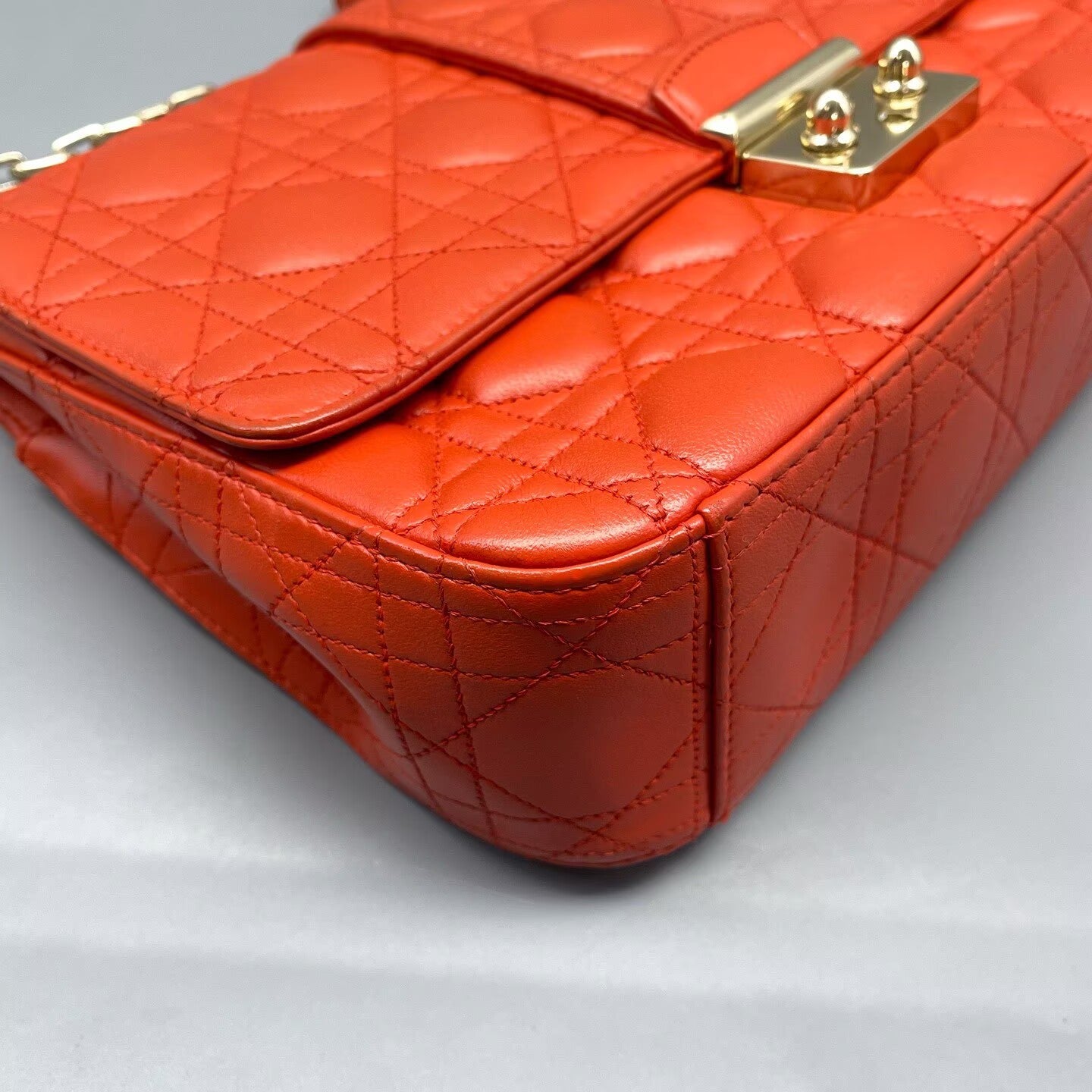 Dior - Miss Dior - Lambskin leather - Orange - (Medium)