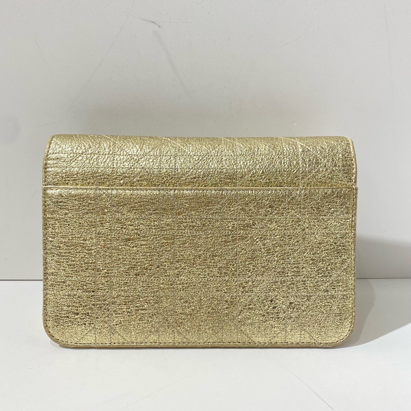 Dior - Miss Dior WOC (Wallet on Chain) - Metallic leather - Gold - (mini)