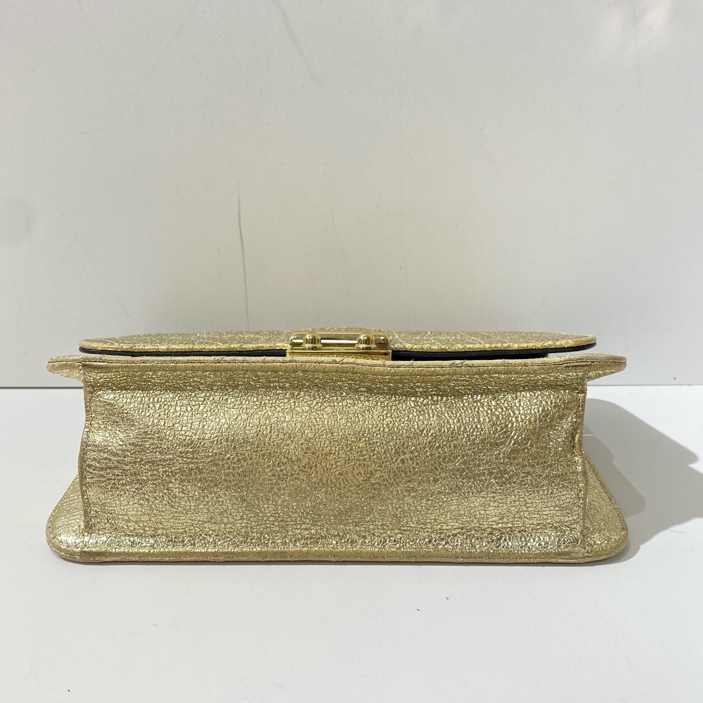 Dior - Miss Dior WOC (Wallet on Chain) - Metallic leather - Gold - (mini)
