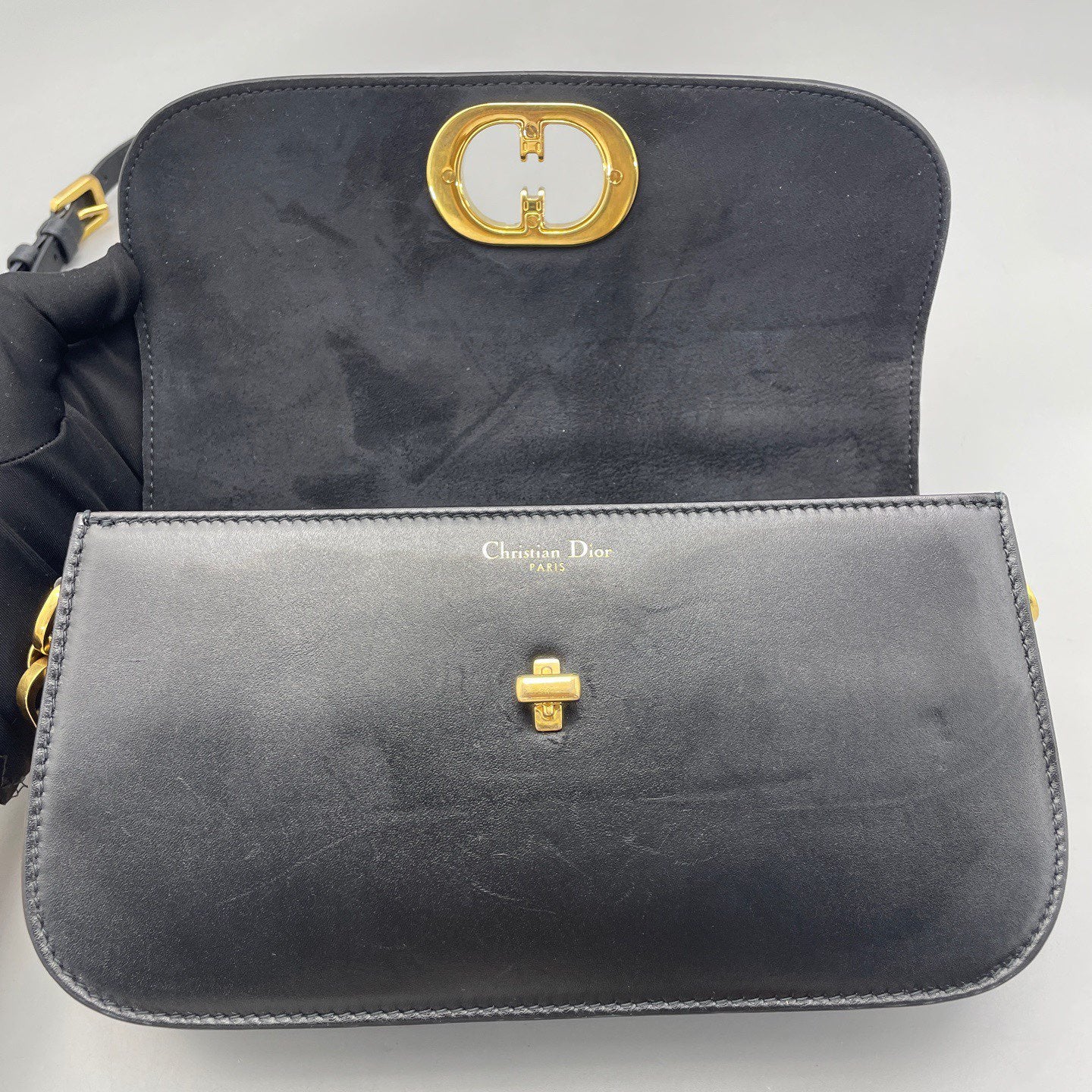 Dior - Montaigne 30 - Calfskin leather - Black - (mini)