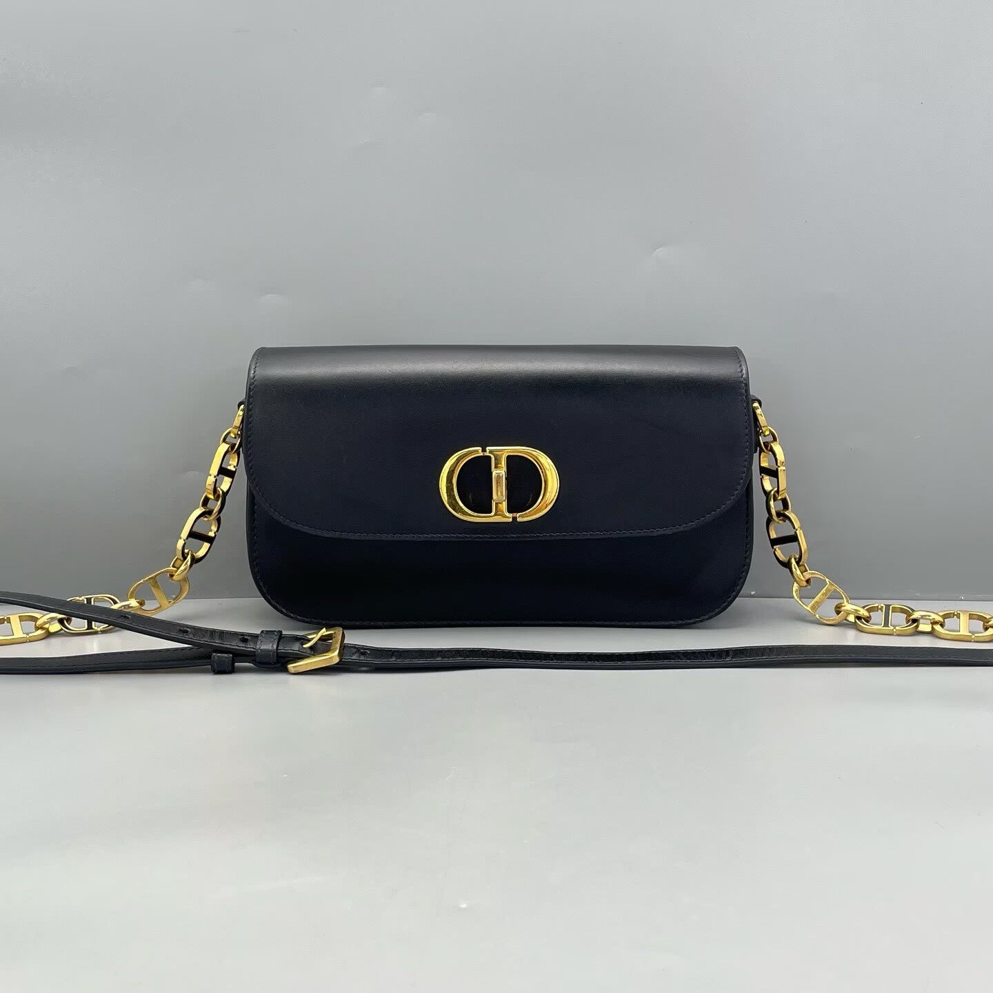 Dior - Montaigne 30 - Calfskin leather - Black - (mini)