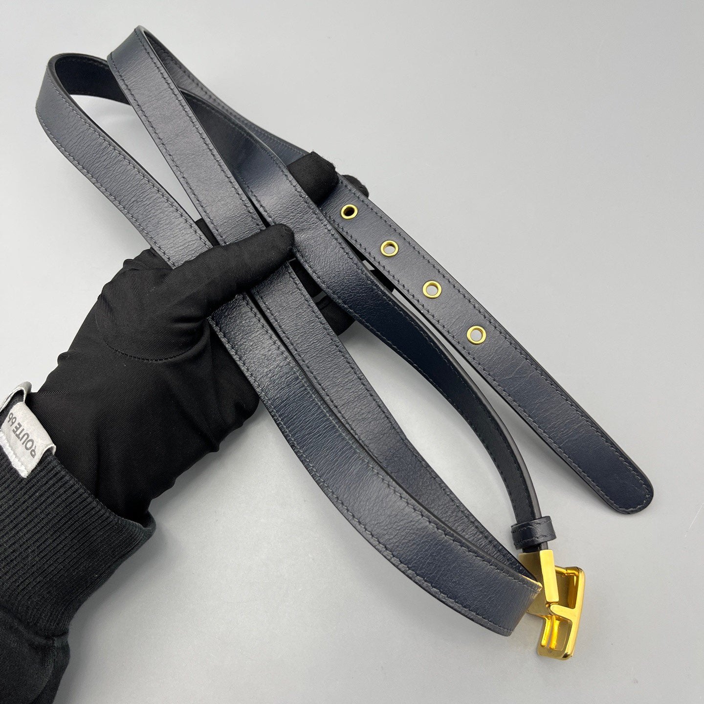 Dior - Montaigne 30 - Dior Oblique canvas with navy blue calfskin leather trim - Navy - (Medium)