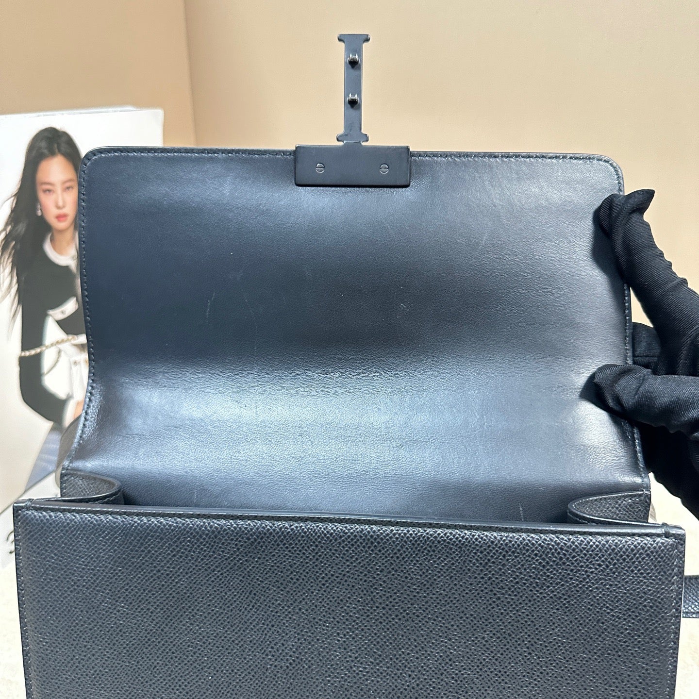 Dior - Montaigne 30 - Grained calfskin leather - Black - (medium)