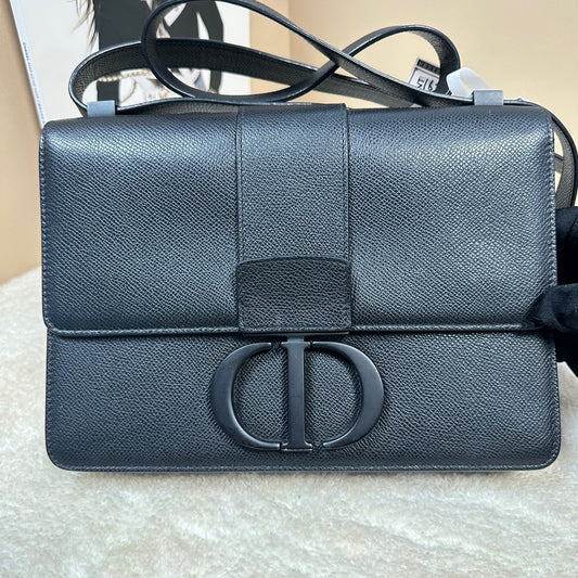 Dior - Montaigne 30 - Grained calfskin leather - Black - (medium)