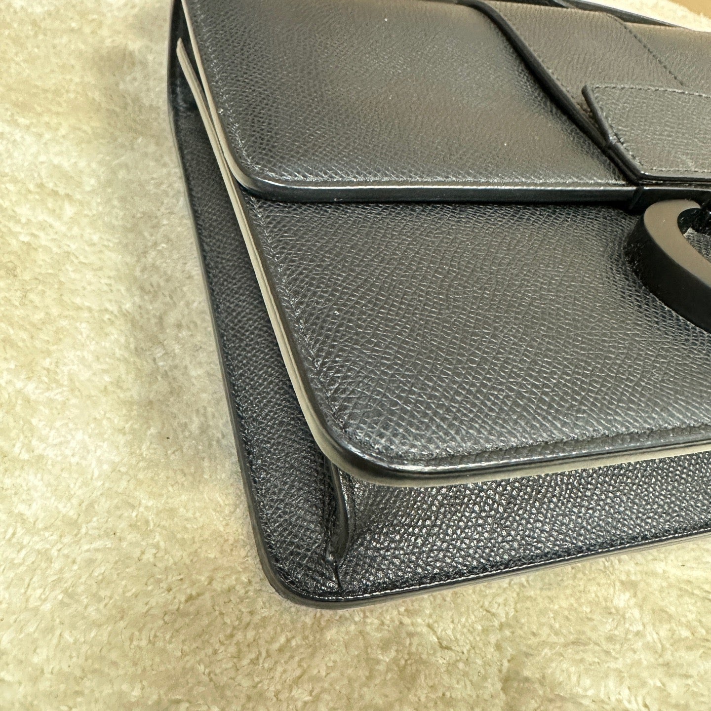 Dior - Montaigne 30 - Grained calfskin leather - Black - (medium)