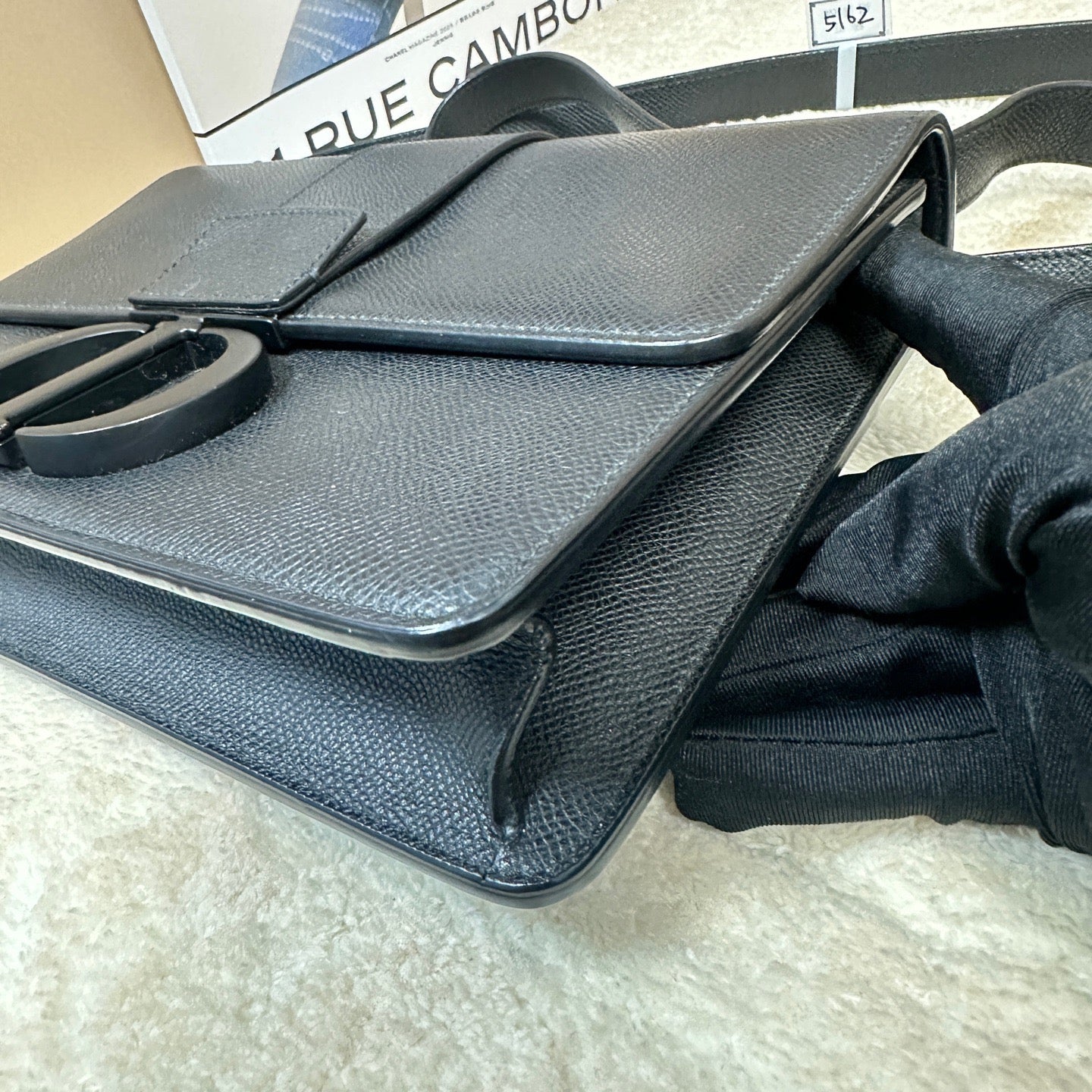 Dior - Montaigne 30 - Grained calfskin leather - Black - (medium)