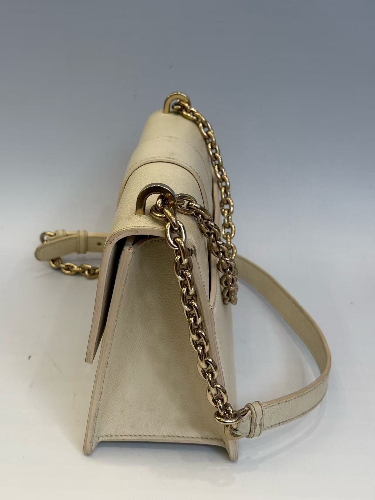 Dior - Montaigne 30 - Grained leather - Milky White with Gold-Tone Hardware - (medium)