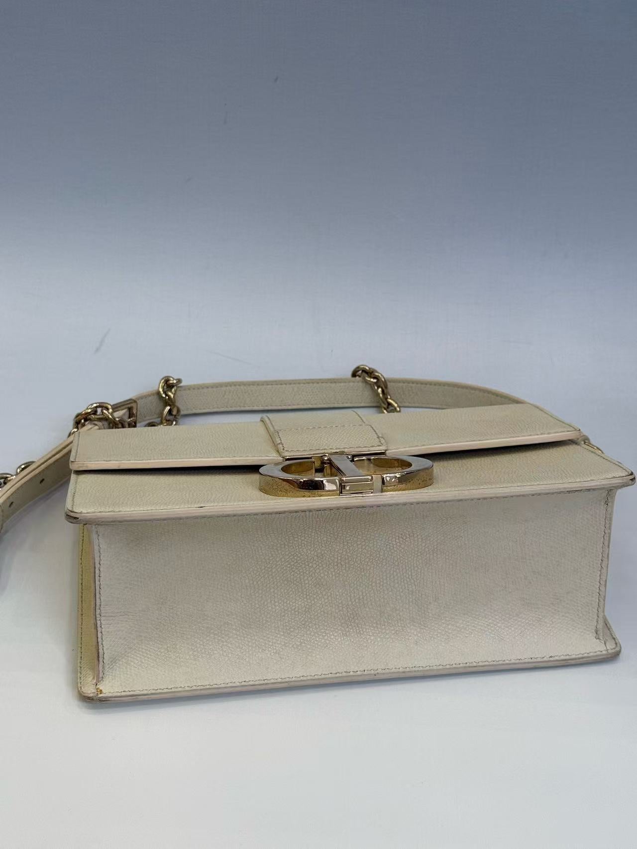 Dior - Montaigne 30 - Grained leather - Milky White with Gold-Tone Hardware - (medium)