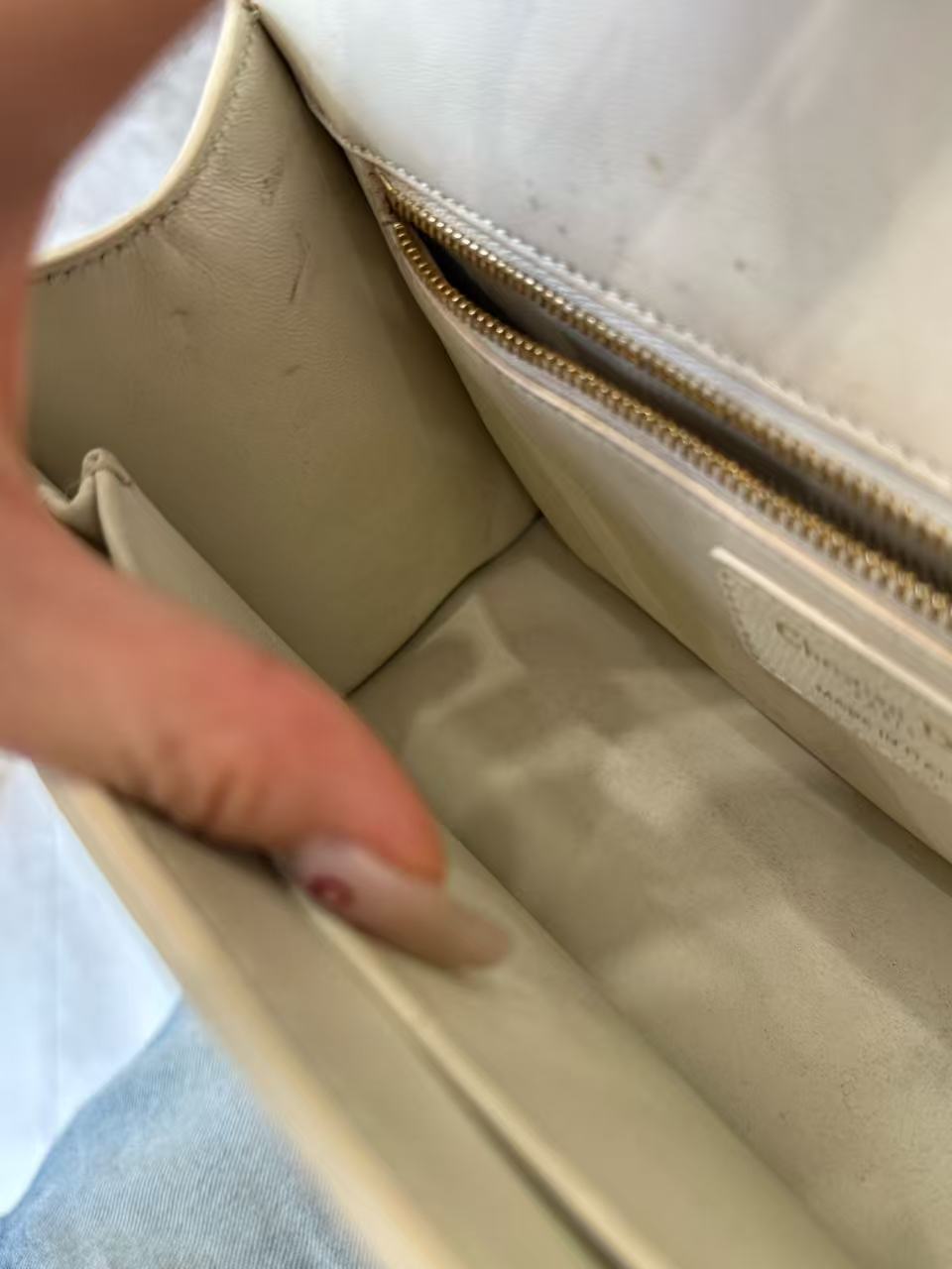 Dior - Montaigne 30 - Grained leather - Milky White with Gold-Tone Hardware - (medium)