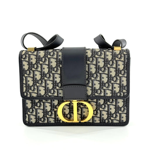 Dior - Montaigne 30 - Oblique canvas with leather trim - Multicolour - (medium)