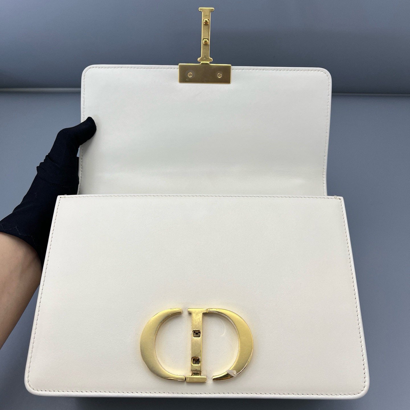 Dior - Montaigne 30 - Smooth calfskin leather - White - (Medium)