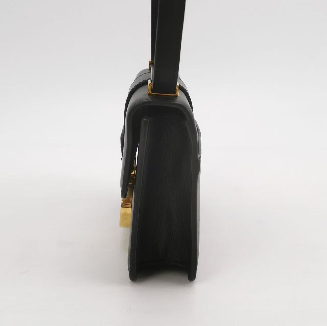 Dior - Montaigne - Calfskin leather - Black with Gold-Tone Hardware - (mini)