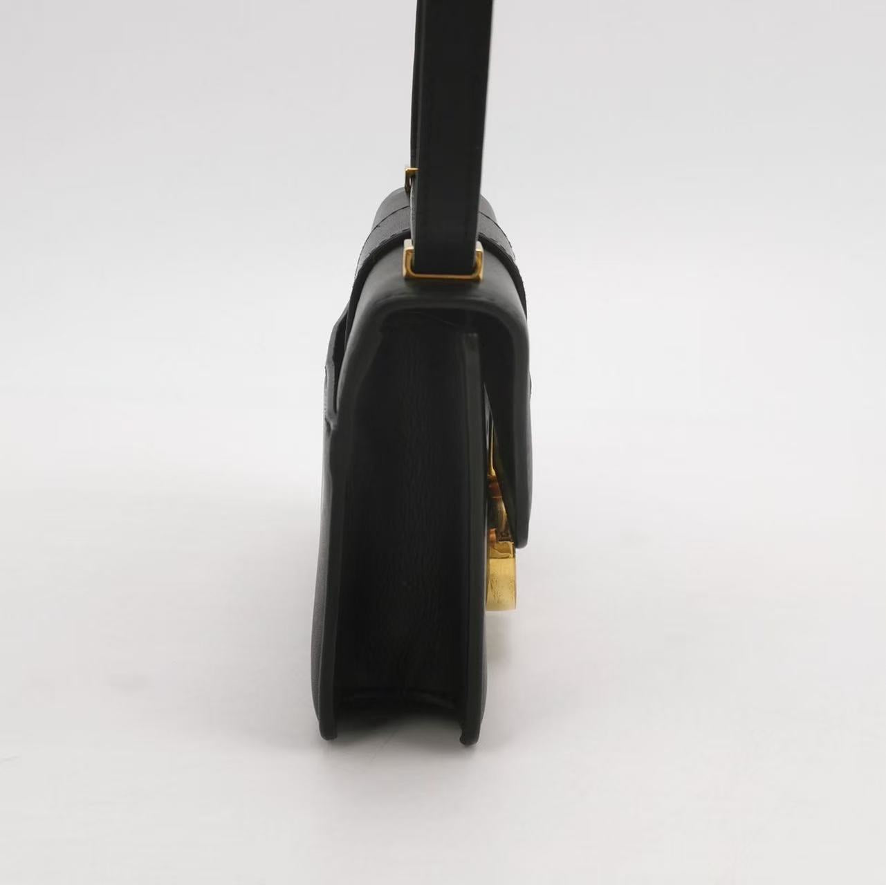 Dior - Montaigne - Calfskin leather - Black with Gold-Tone Hardware - (mini)