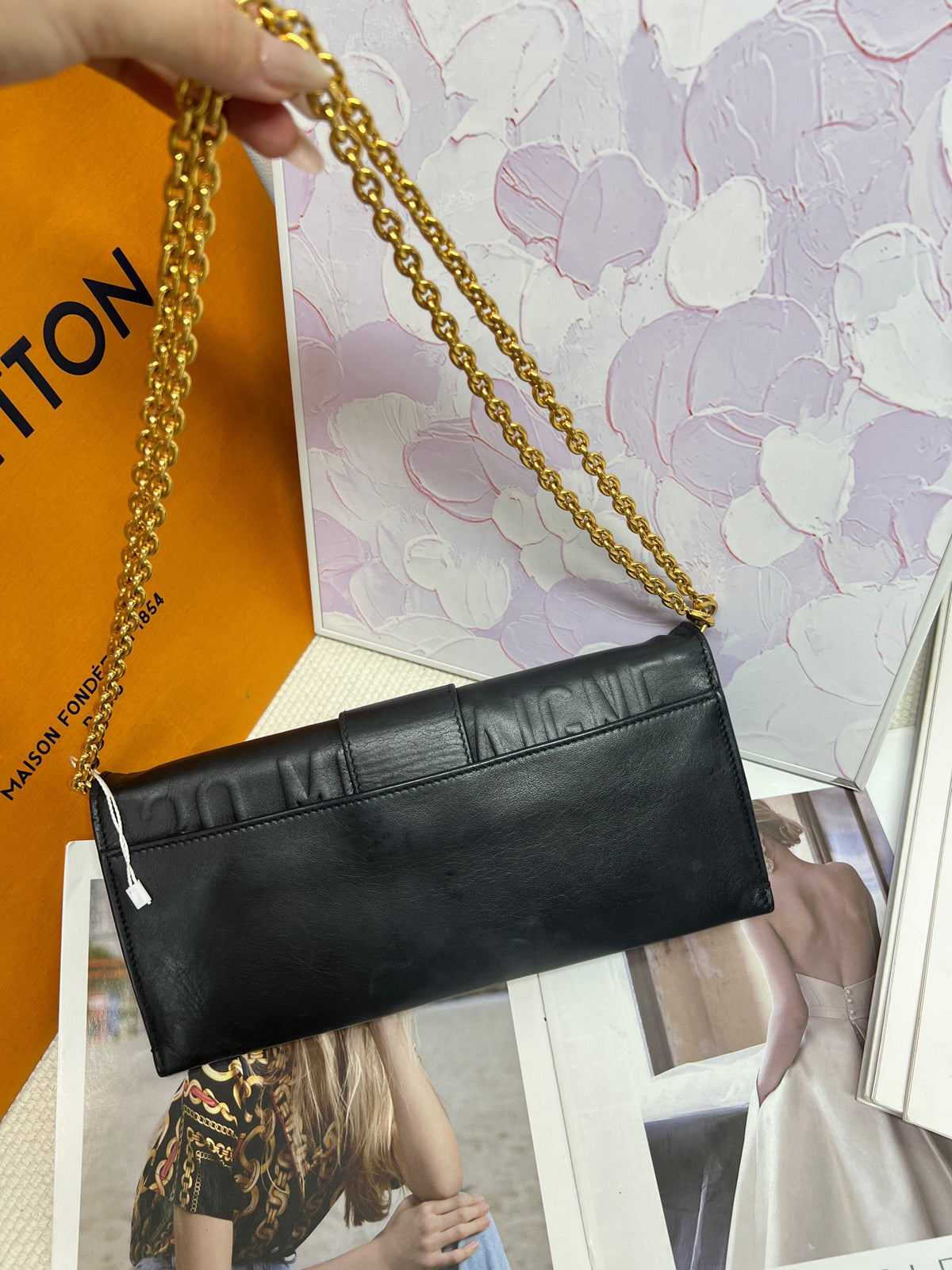 Dior - Montaigne - Leather - Black - (small)