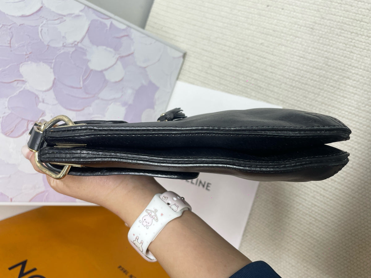 Dior - Montaigne - Leather - Black - (small)