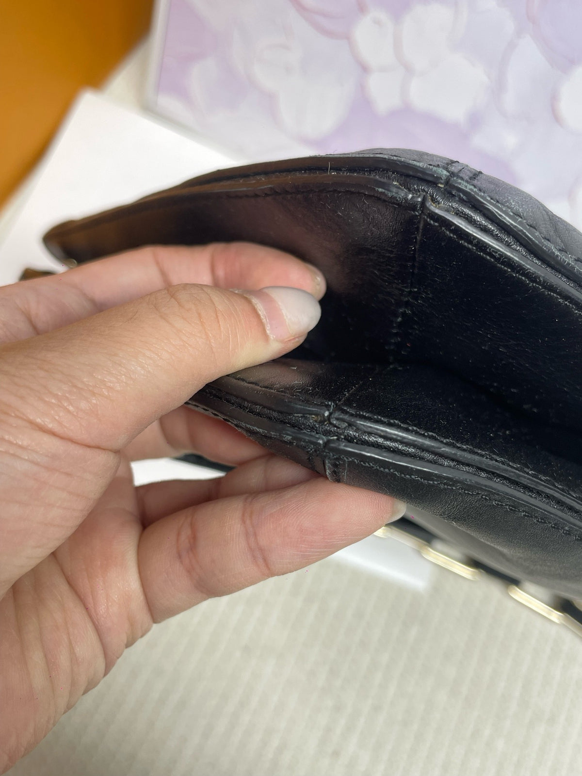 Dior - Montaigne - Leather - Black - (small)