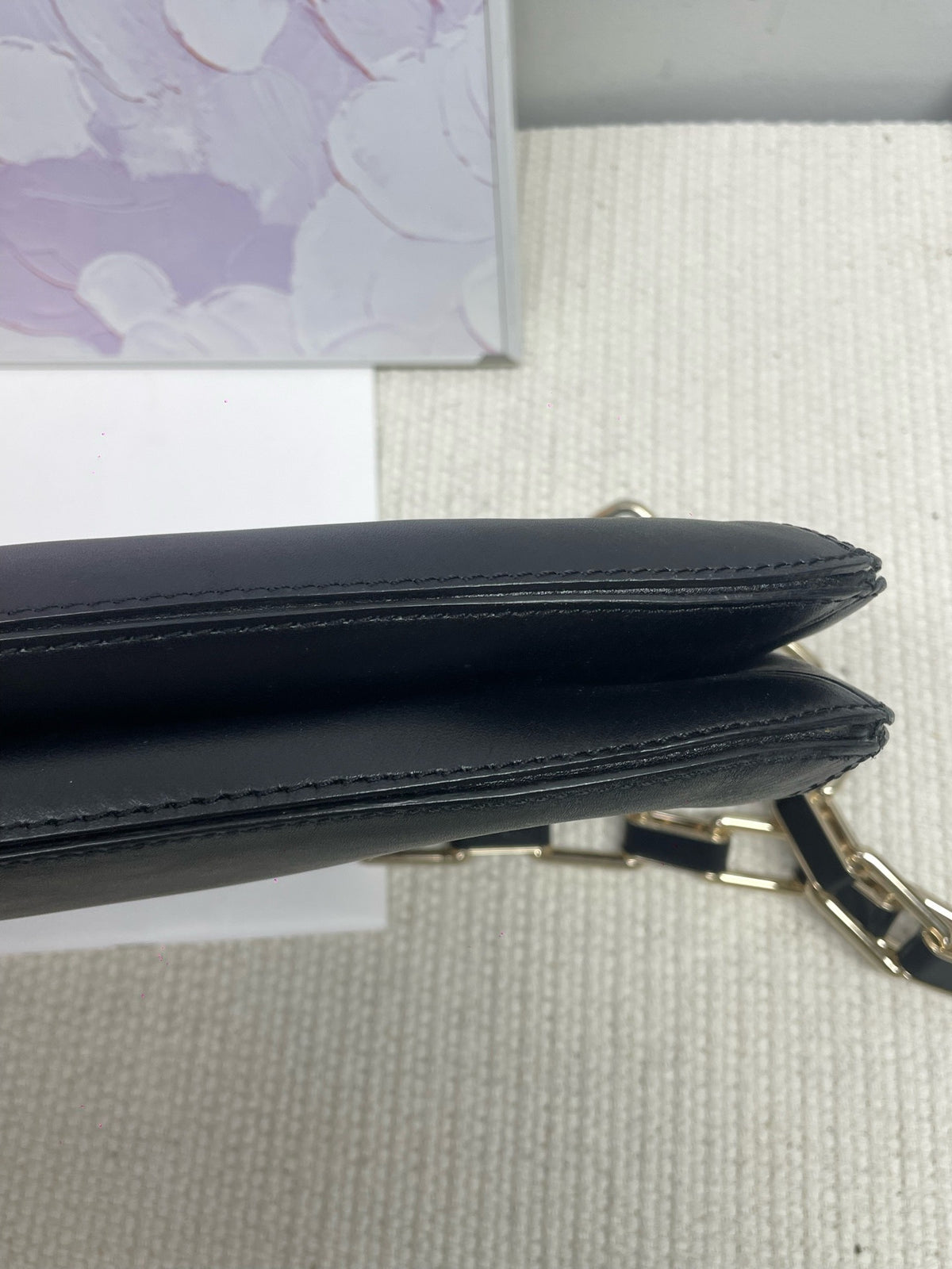 Dior - Montaigne - Leather - Black - (small)
