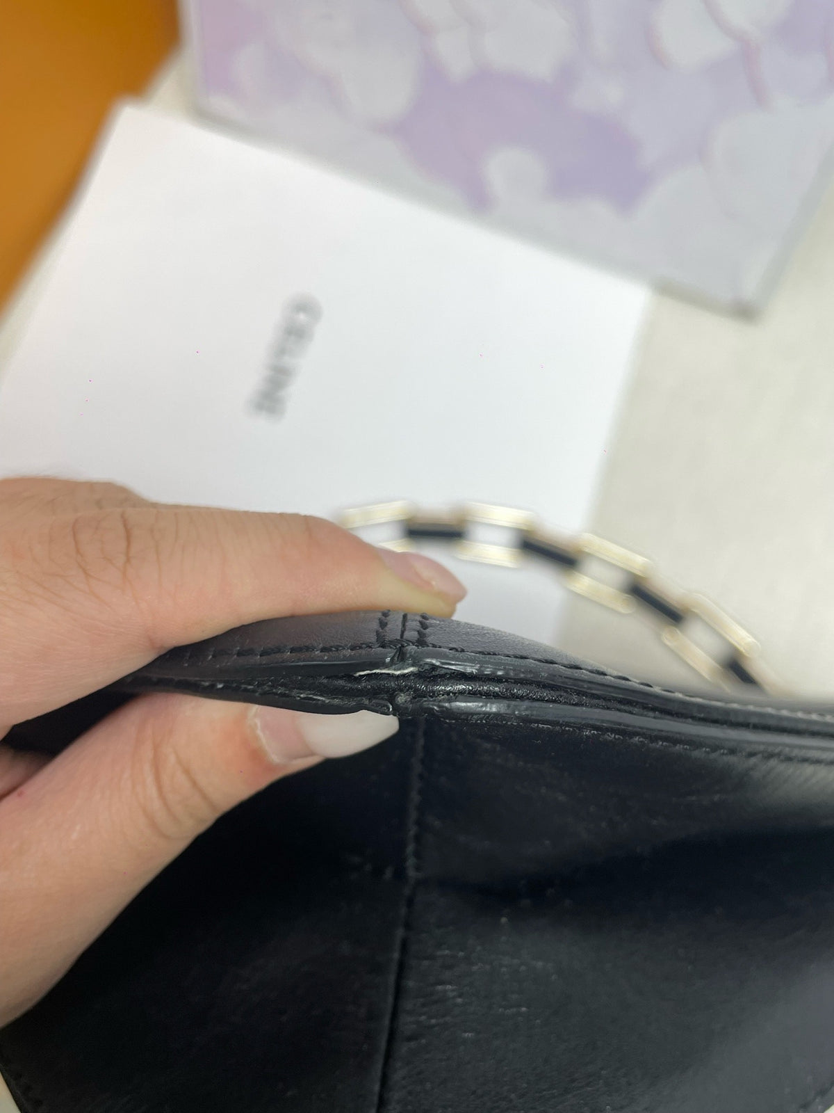 Dior - Montaigne - Leather - Black - (small)