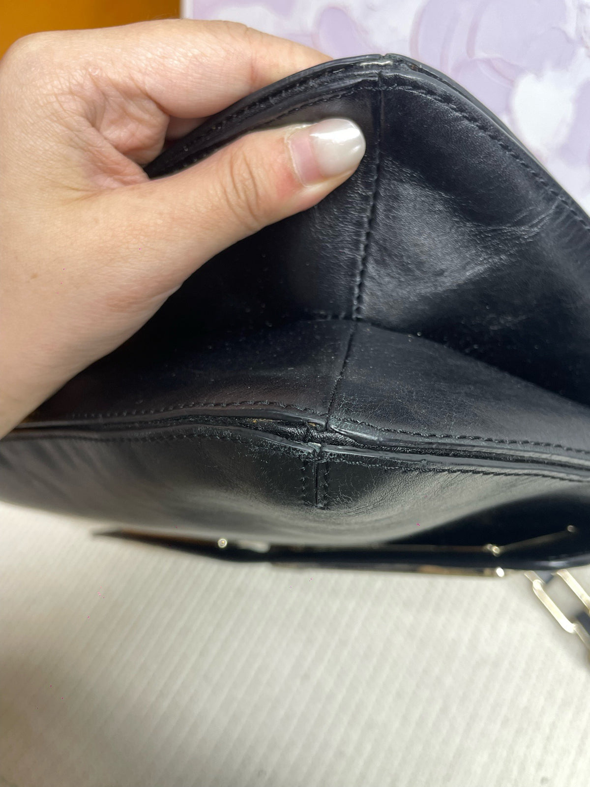 Dior - Montaigne - Leather - Black - (small)