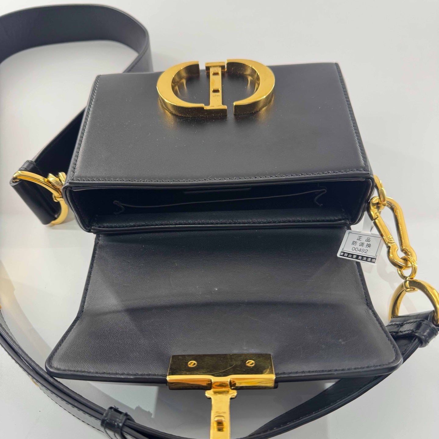 Dior - Montaigne Mini Box Bag - Leather - Black with Gold-Tone Hardware - (mini)